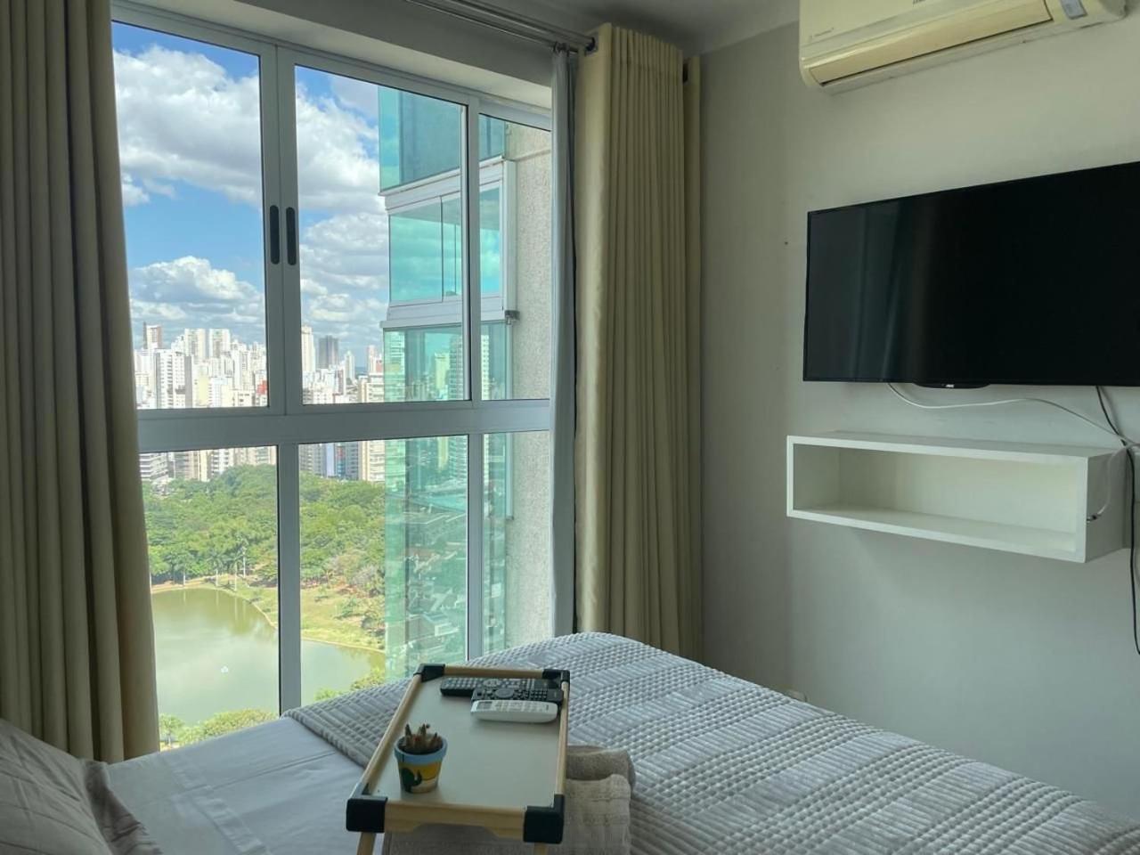Moderno Flat Com Vista Para O Parque Vaca Brava Goiânia Exterior foto